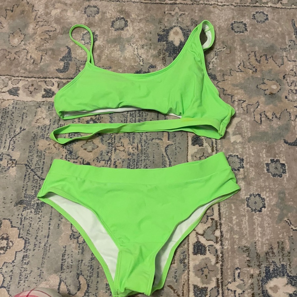 Shein Lime Green Bikini